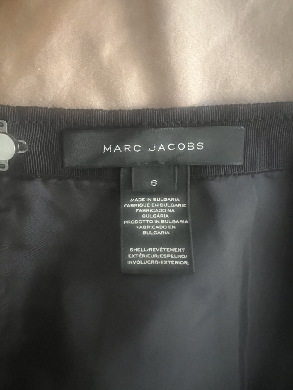 Marc Jacobs Black Lamb Leather Skirt Size 6 - Picture 3 of 4